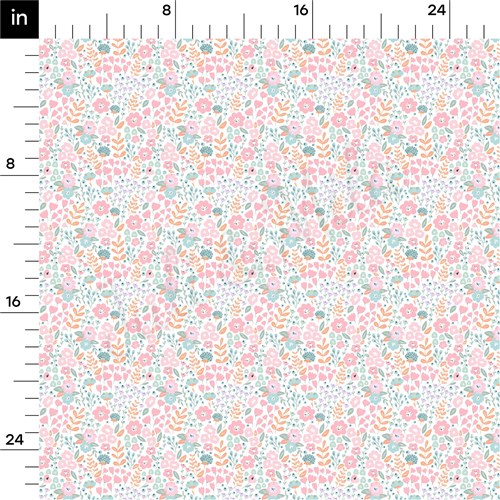 Floral Rib Knit Fabric, RBK1573 & Get a Free $89.99 Embroidery Bundle