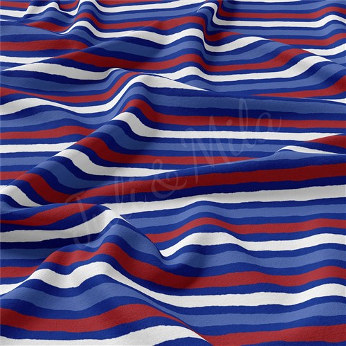4th of July Patriotic Double Brushed Polyester Fabric Jersey Stretchy Soft Polyester Stretch Fabric