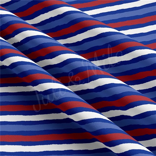 4th of July Patriotic Double Brushed Polyester Fabric Jersey Stretchy Soft Polyester Stretch Fabric