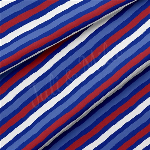 4th of July Patriotic Double Brushed Polyester Fabric Jersey Stretchy Soft Polyester Stretch Fabric