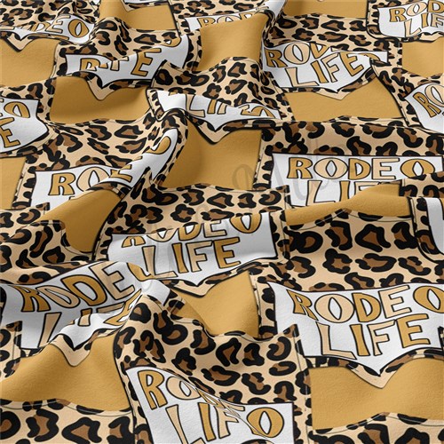 Rodeo Life Double Brushed Polyester Fabric Jersey Stretchy Soft Polyester Stretch Fabric