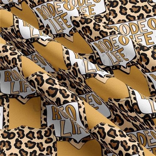 Rodeo Life Double Brushed Polyester Fabric Jersey Stretchy Soft Polyester Stretch Fabric