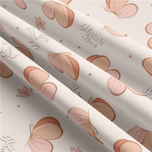 Mama's Girl Double Brushed Polyester Fabric Jersey Stretchy Soft Polyester Stretch Fabric