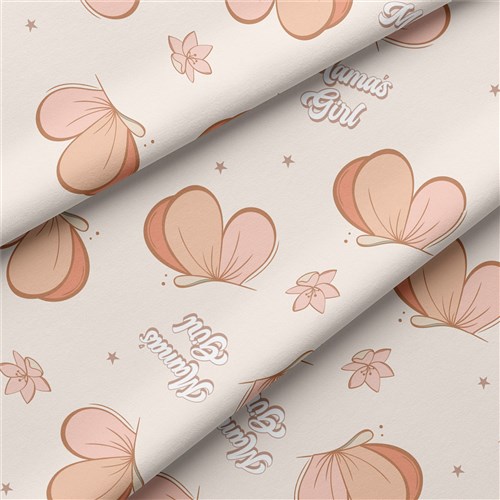 Mama's Girl Double Brushed Polyester Fabric Jersey Stretchy Soft Polyester Stretch Fabric