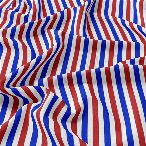 4th of July Patriotic Double Brushed Polyester Fabric Jersey Stretchy Soft Polyester Stretch Fabric