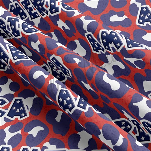 4th of July Patriotic Double Brushed Polyester Fabric Jersey Stretchy Soft Polyester Stretch Fabric