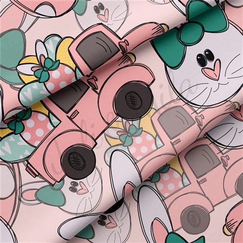 Easter Double Brushed Polyester Fabric Jersey Stretchy Soft Polyester Stretch Fabric