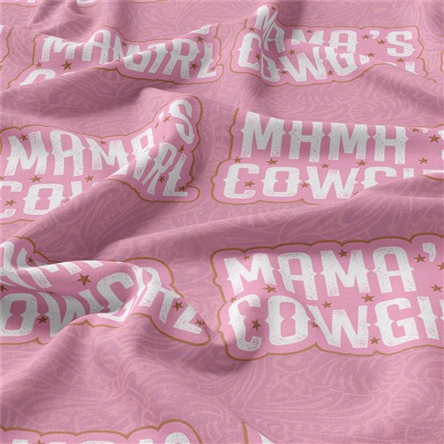Mama's CowGirl Double Brushed Polyester Fabric Jersey Stretchy Soft Polyester Stretch Fabric