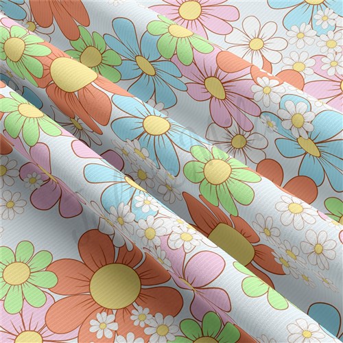 Floral Rib Knit Fabric, RBK1490 & Get a Free $89.99 Embroidery Bundle
