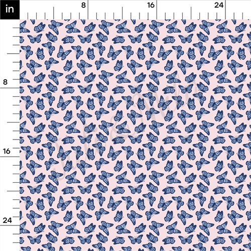 Butterflies Double Brushed Polyester Fabric Jersey Stretchy Soft Polyester Stretch Fabric