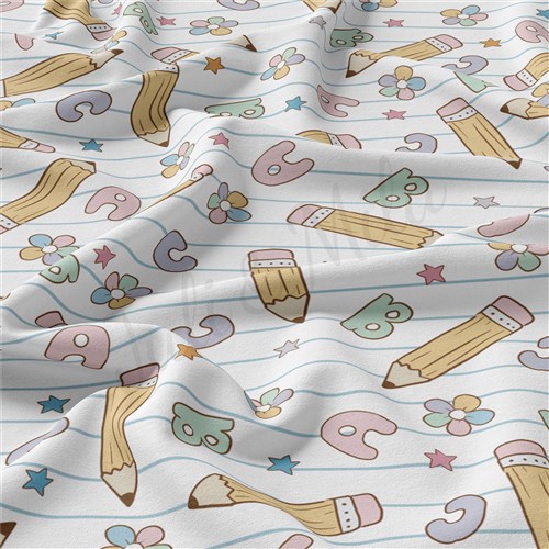 Back to School Double Brushed Polyester Fabric Jersey Stretchy Soft Polyester Stretch Fabric