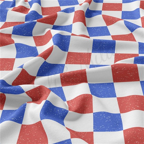 4th of July Patriotic Double Brushed Polyester Fabric Jersey Stretchy Soft Polyester Stretch Fabric