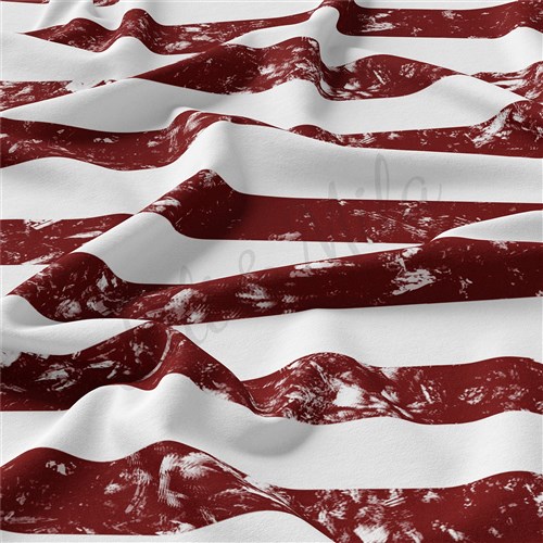 4th of July Patriotic Double Brushed Polyester Fabric Jersey Stretchy Soft Polyester Stretch Fabric
