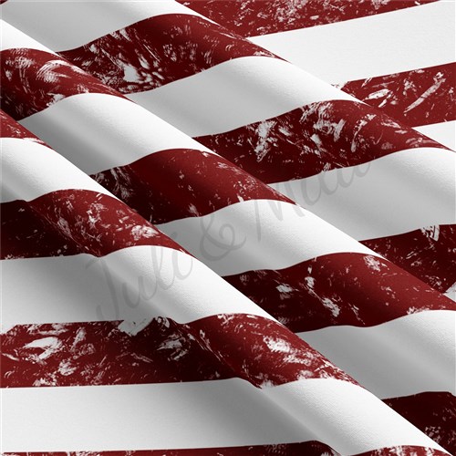 4th of July Patriotic Double Brushed Polyester Fabric Jersey Stretchy Soft Polyester Stretch Fabric