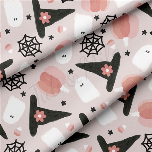 Halloween Autumn Fall Double Brushed Polyester Fabric Jersey Stretchy Soft Polyester Stretch Fabric