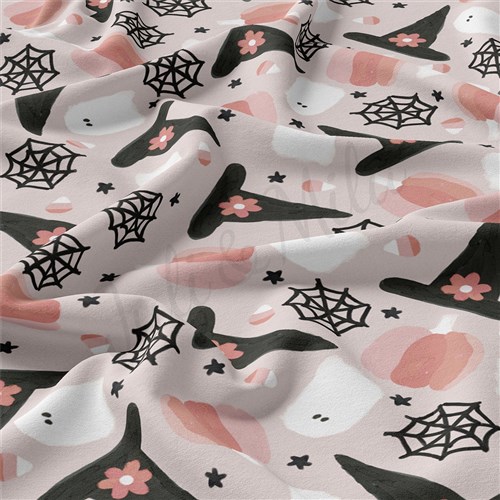 Halloween Autumn Fall Double Brushed Polyester Fabric Jersey Stretchy Soft Polyester Stretch Fabric