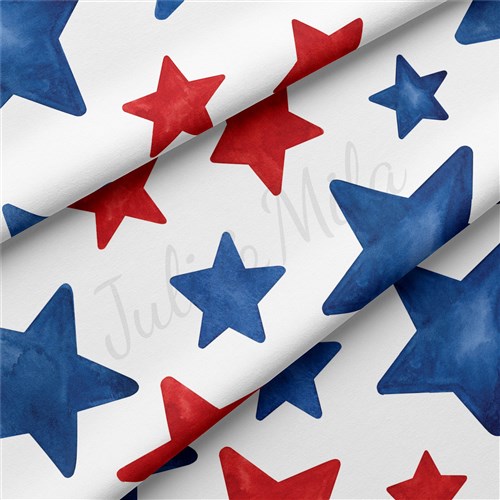 4th of July Patriotic Double Brushed Polyester Fabric Jersey Stretchy Soft Polyester Stretch Fabric