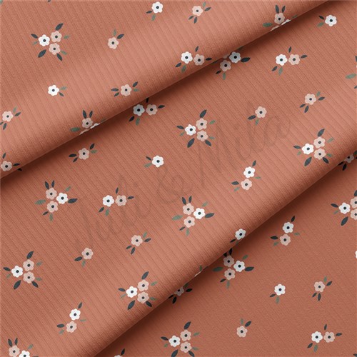 Floral Rib Knit Fabric, RBK1580 & Get a Free $89.99 Embroidery Bundle