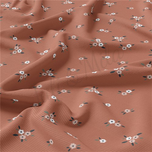 Floral Rib Knit Fabric, RBK1580 & Get a Free $89.99 Embroidery Bundle