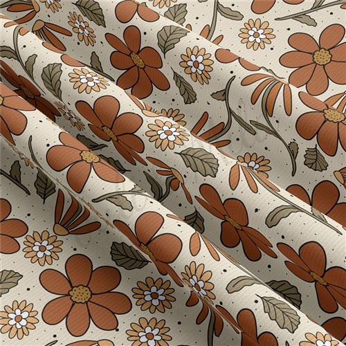 Floral Rib Knit Fabric, RBK04 & Get a Free $89.99 Embroidery Bundle