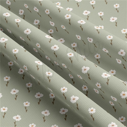 Floral Rib Knit Fabric, RBK2183 & Get a Free $89.99 Embroidery Bundle