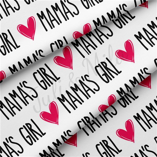 Mama's Girl Double Brushed Polyester Fabric Jersey Stretchy Soft Polyester Stretch Fabric
