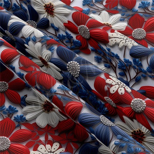 4th of July Patriotic Floral Embroidery RBK1787 & Get a Free $89.99 Embroidery Bundle