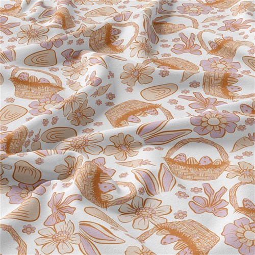 Easter Double Brushed Polyester Fabric Jersey Stretchy Soft Polyester Stretch Fabric