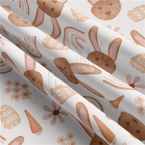 Easter Double Brushed Polyester Fabric Jersey Stretchy Soft Polyester Stretch Fabric