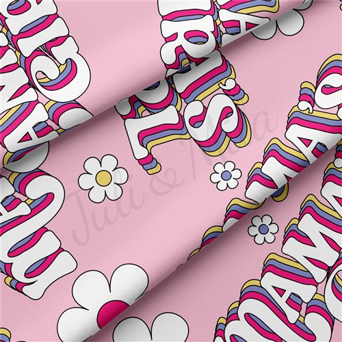 Mama's Girl Double Brushed Polyester Fabric Jersey Stretchy Soft Polyester Stretch Fabric