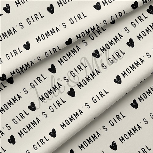 Momma's Girl Double Brushed Polyester Fabric Jersey Stretchy Soft Polyester Stretch Fabric