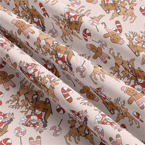 christmas Double Brushed Polyester Fabric Jersey Stretchy Soft Polyester Stretch Fabric