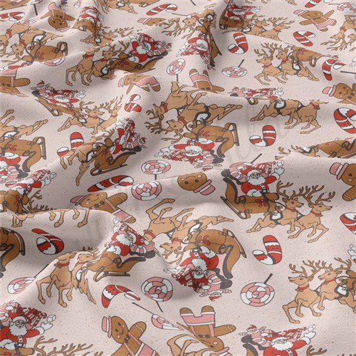christmas Double Brushed Polyester Fabric Jersey Stretchy Soft Polyester Stretch Fabric