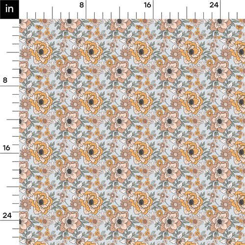 Floral Rib Knit Fabric, RBK1606 & Get a Free $89.99 Embroidery Bundle