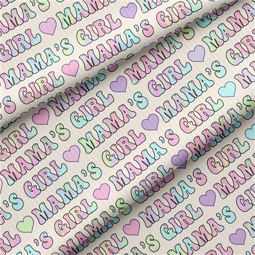 Mama's Girl Rib Knit Fabric, RBK1598 & Get a Free $89.99 Embroidery Bundle