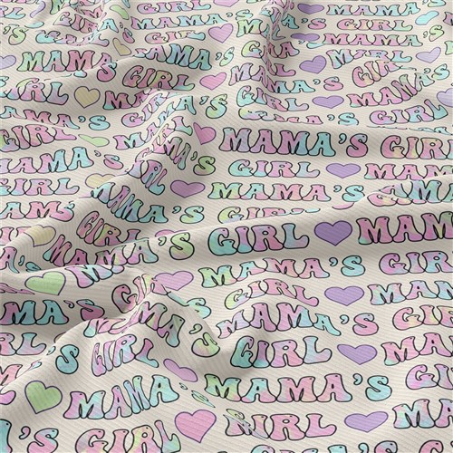 Mama's Girl Rib Knit Fabric, RBK1598 & Get a Free $89.99 Embroidery Bundle