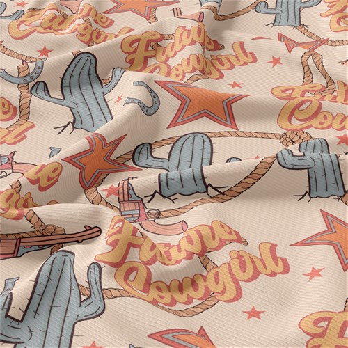 Future Cowgirl Rib Knit Fabric, RBK1587 & Get a Free $89.99 Embroidery Bundle
