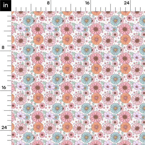 Floral Rib Knit Fabric, RBK1581 & Get a Free $89.99 Embroidery Bundle