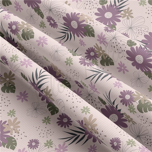 Floral Rib Knit Fabric, RBK1636 & Get a Free $89.99 Embroidery Bundle