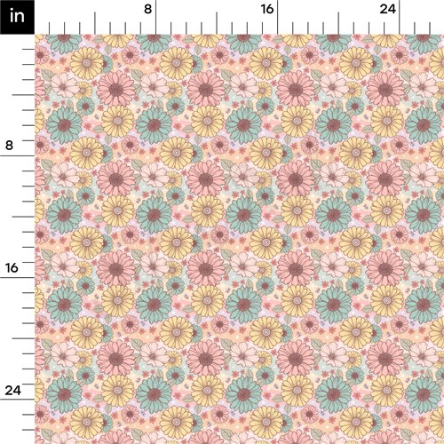 Floral Rib Knit Fabric, RBK1637 & Get a Free $89.99 Embroidery Bundle