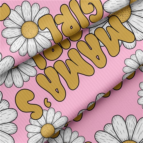 Mama's Girl Rib Knit Fabric, RBK1597 & Get a Free $89.99 Embroidery Bundle