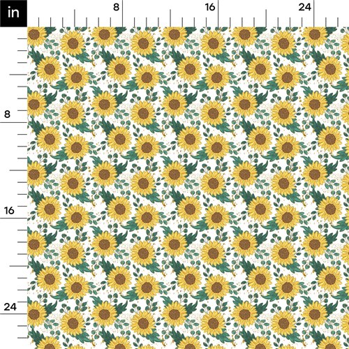 Sunflowers Rib Knit Fabric, RBK1588 & Get a Free $89.99 Embroidery Bundle