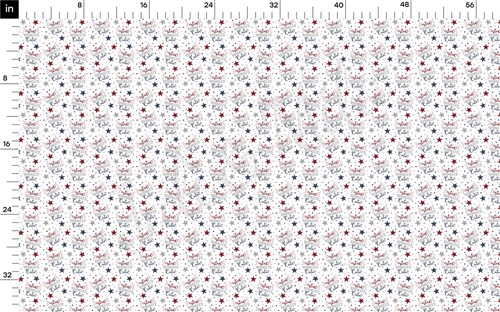 4th of July Patriotic Double Brushed Polyester Fabric Jersey Stretchy Soft Polyester Stretch Fabric