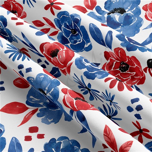 4th of July Patriotic Double Brushed Polyester Fabric Jersey Stretchy Soft Polyester Stretch Fabric