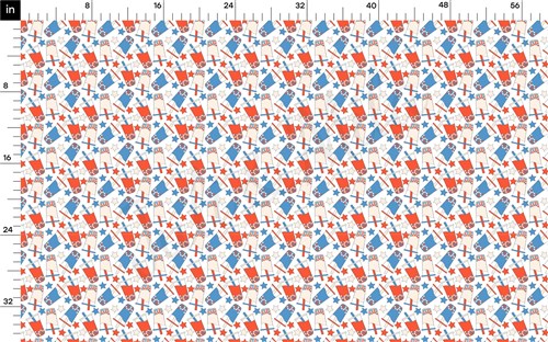 4th of July Patriotic Double Brushed Polyester Fabric Jersey Stretchy Soft Polyester Stretch Fabric