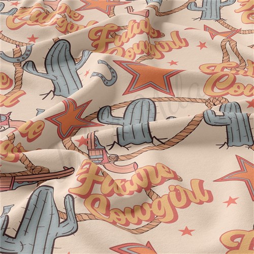 Boho Western Double Brushed Polyester Fabric Jersey Stretchy Soft Polyester Stretch Fabric