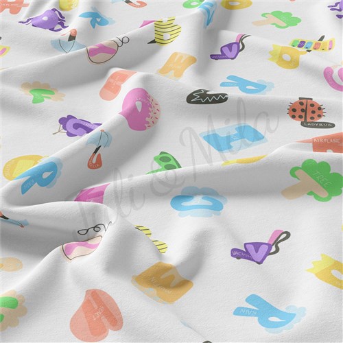 Back to School Double Brushed Polyester Fabric Jersey Stretchy Soft Polyester Stretch Fabric