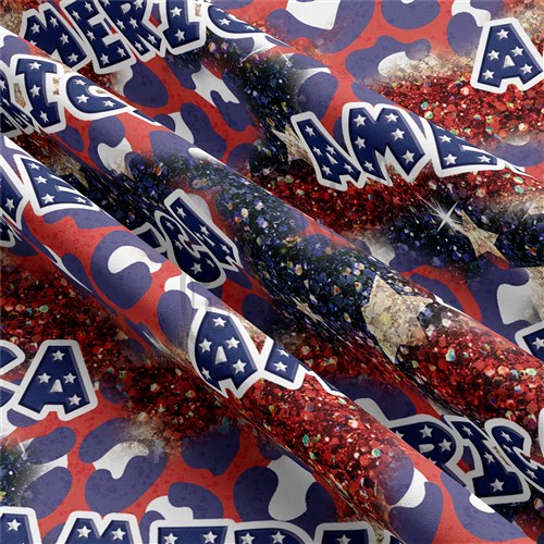 4th of July Patriotic Double Brushed Polyester Fabric Jersey Stretchy Soft Polyester Stretch Fabric
