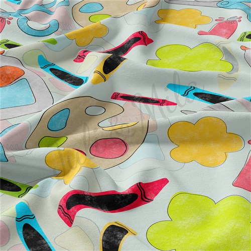Back to School Double Brushed Polyester Fabric Jersey Stretchy Soft Polyester Stretch Fabric