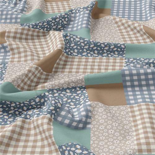 Patchwork Double Brushed Polyester Fabric Jersey Stretchy Soft Polyester Stretch Fabric